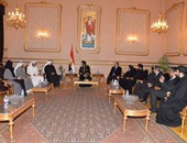 البابا تواضروس الثانى يستقبل وزير الدولة الإماراتى بالكاتدرائية