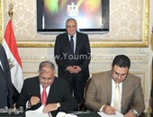 محلب يشهد توقيع اتفاقية تعاون بين "اسمعونا" والمنظمة العربية للتنمية