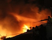 حريق بمصنع تدوير خيوط الغزل والنسيج "بندر إدكو" بالبحيرة