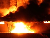 حريق هائل بمصنع إسفنج بمدخل أنشاص الرمل فى الشرقية