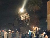 النقل: 70 مصابا فى انقلاب قطار بنى سويف وخروج 17 من المستشفى