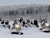 بالصور.. تدريبات الجيش الروسى القاسية فى القطب الشمالى