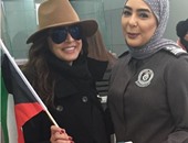 أنغام تنشر صورتها مع موظفة الجوازات بالكويت بعد حفلها فى "هلا فبراير"