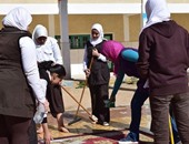 بالصور.. حملات نظافة بمدارس كفر الشيخ تحت شعار "أنشودة النظافة فى حب مصر"