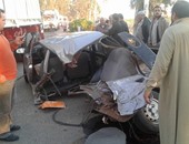 ننشر أسماء الـ34 مصابا فى تصادم سيارتين على الطريق الصحراوى فى المنيا