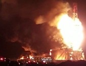 مصادر ليبية: حريق بخزان نفط بميناء "السدرة"