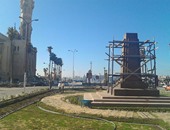 ميدان بورفؤاد يتجمل لعودة تمثال الملك فؤاد الأول