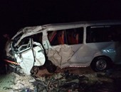 مصرع 18 شخصا وإصابة 5 آخرين فى حادث تصادم بطريق "أبورديس - طور سيناء"