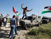 بالصور.. مواجهات بين الفلسطينيين وقوات الاحتلال شمال رام الله