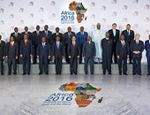 صورة جماعية للسيسى مع رؤساء الدول والحكومات المشاركة بمنتدى أفريقيا 2016