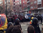 الشرطة الإسبانية تتصدى لغضب جماهير الريال ضد بيريز