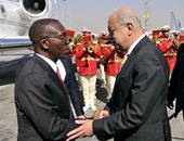 وصول رئيس وزراء الكونغو ووزيرى البيئة والرى المصريين لجامعة القاهرة