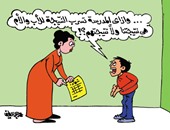 كاريكاتير "اليوم السابع" ساخرا: المدارس بتسرب نتيجة الشهادات