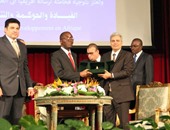 بالصور.. رئيس وزراء الكونغو يبدأ كلمته بجامعة القاهرة بـ"السلام عليكم"