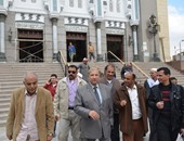 بالصور.. محافظ الإسماعيلية يتفقد اللمسات الأخيرة لتطوير مسجد أبو بكر الصديق