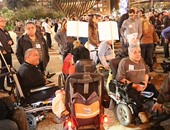 بالصور.. معاقون إسرائيليون يتظاهرون ضد نتنياهو لإهمال الحكومة لهم