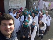 حملة لطلاب الاتحاد المصرى للصيدلة بالإسكندرية لتوعية القرى بفيروس سى