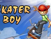 ساعد الطفل الصغير فى عبور الحواجز بلعبة Skater Boy