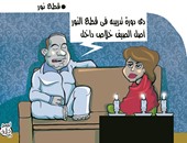 أزمة الكهرباء وقرارات القمة العربية فى كاريكاتير اليوم السابع