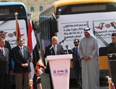 محافظ القاهرة ووزير الدولة الإماراتى يشهدان تسلم 200 أتوبيس جديد لدعم النقل العام