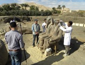بالصور.. رحلة "أمنحتب الثالث والإله حورس" من الحفائر وحتى المتحف الكبير