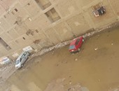 صحافة المواطن: بالصور.. غرق شارع صابر باشا صبرى فى مياه الصرف الصحى بالهرم