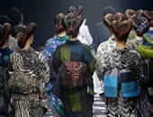 بالصور.. الكيمونو بألوان زاهية موضة الربيع فى أسبوع الموضة بطوكيو