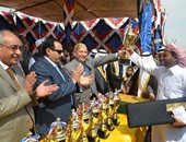 السيف الذهبى لقبيلة الترابين فى ختام مهرجان الهجن الخامس عشر بالإسماعيلية