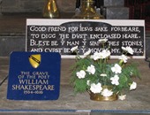 دراسات ومسح رادارى على قبر وليم شكسبير بمناسبة الذكرى الـ400 لوفاته
