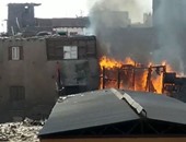 صحافة المواطن: بالفيديو.. حريق ضخم بمنزل فى السبتيه