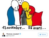 بالصور.. رواد "تويتر" يعبرون عن تضامنهم مع بلجيكا بعد تفجيرات بروكسل