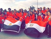 بالصور..   بعثة الجمباز تصل القاهرة بعد التألق الأفريقى
