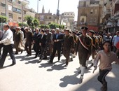مدير أمن الغربية يتقدم الجنازة العسكرية لرئيس قسم البحث الجنائى بموانى سفاجا