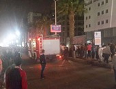 بالصور.. فتح شارع فيصل أمام حركة المرور بعد غلقه بسبب انفجار عبوة ناسفة