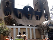 مطرانية ملوى: ماس كهربائى سبب حريق كنيسة "ديروط أم نخلة" 