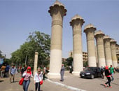 إجراءات أمنية مشددة بجامعة عين شمس أثناء توافد الطلاب على المعامل