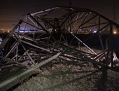 سقوط 8 أبراج كهرباء فى الوادى الجديد بسبب الرياح الشديدة والعواصف الترابية