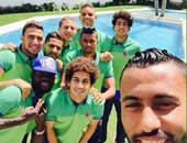 ارتياح بين لاعبى الأهلى بالمغرب للزى الجديد