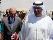سلطان الجابر يتفقد عمل الكراكات الإماراتية فى قناة السويس الجديدة