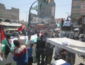 مظاهرات فى غزة احتجاجا على تقليصات الأونروا خدماتها للاجئين