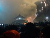 بالصور.. مصرع 50 شخصًا على الأقل فى حريق هائل بمعبد فى الهند