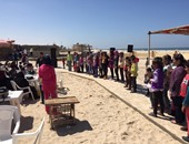 جمعية "حدوتة" بشمال سيناء تحتفل بـ"يوم اليتيم" على شاطئ مدينة العريش