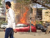 السيطرة على حريق 8 سيارات أمام مستشفى السلام الدولى بالمعادى دون إصابات