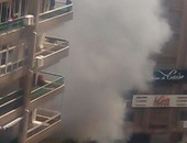 صحافة المواطن.. قارئ يرسل صور حريق محل ملابس فى المهندسين