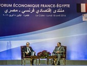 بالصور.. السيسى: الشركات الفرنسية لم تخرج من السوق المصرى بعد ثورة يناير   