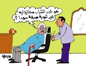 "العواجيز" يتزعمون أحزاب الشباب فى كاريكاتير "اليوم السابع"