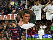 كلاسيكو الأرض بأحضان كامب نو بين برشلونة وريال مدريد.. الملكى يتفوق على البارسا بـ6 نقاط فى صدارة الليجا.. غياب بيل وموراتا وعودة إنييستا.. البلوجرانا يحلم بالفوز 50 على أرضه.. ورونالدو ملك الهدافين