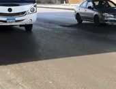 صحافة المواطن: بالفيديو.. حفرة وسط طريق محور الشهيد تهدد المارة بالحوادث