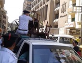 شرطة المرافق تشن حملة لإزالة الإشغالات بالجيزة