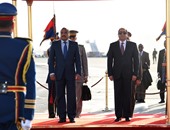 السيسي يستقبل الرئيس الموريتانى